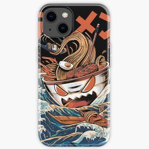 The black Great Ramen iPhone Case
